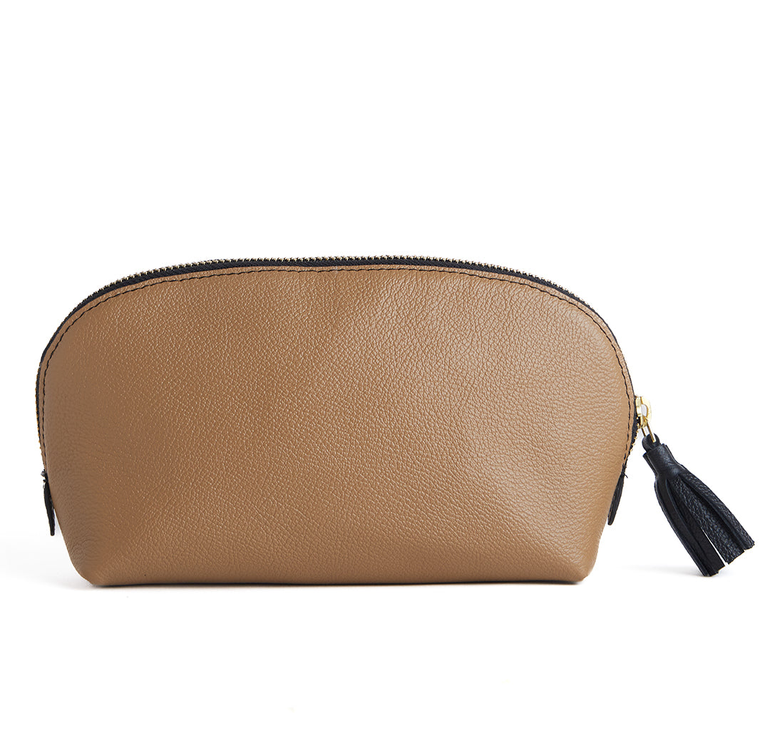 PEBBLE BUBBLE POUCH - TAN