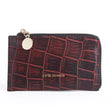 CROCO CM WALLET - CHERRY BLACK TWO TONE