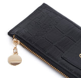 CROCO CM CARD HOLDER- BLACK