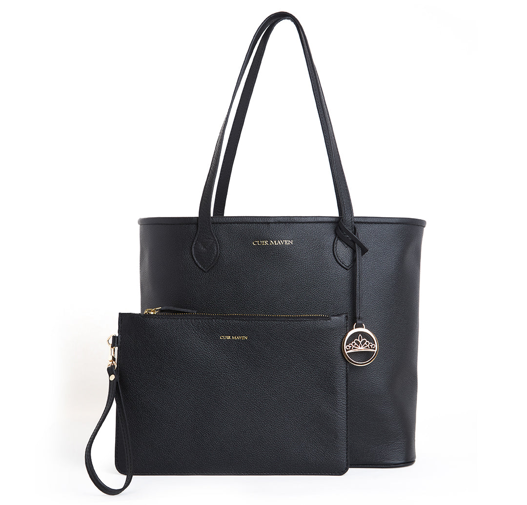 CITYSIDER LARGE TOTE BAG - BLACK