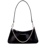 PATENT LEATHER BAGUETTE -BLACK