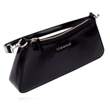 PATENT LEATHER BAGUETTE -BLACK