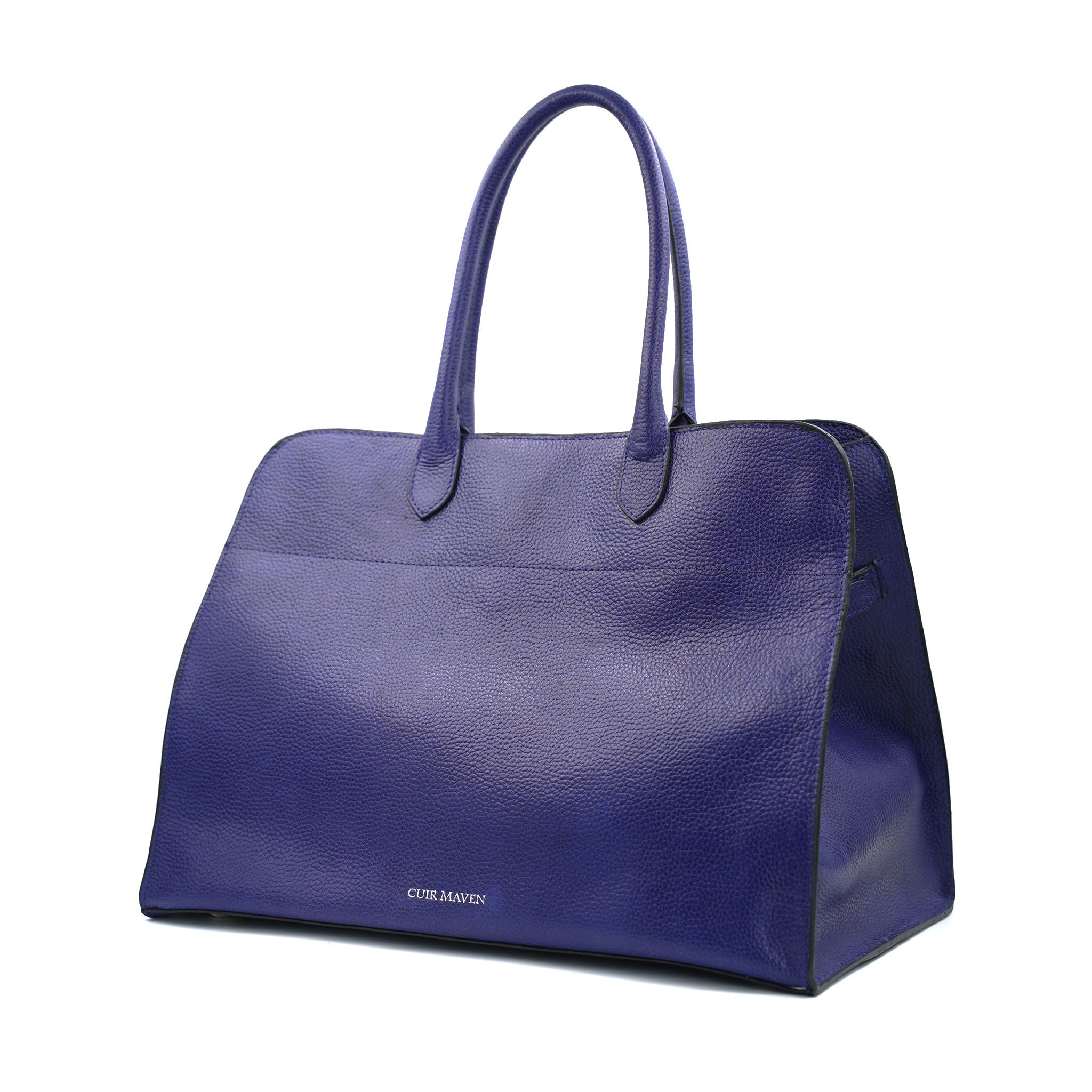 NOIR LARGE TOP HANDLE BAG - INDIGO BLUE BLACK TWO TONE + CM MULTI PURPOSE POUCH - INDIGO BLUE BLACK TWO TONE