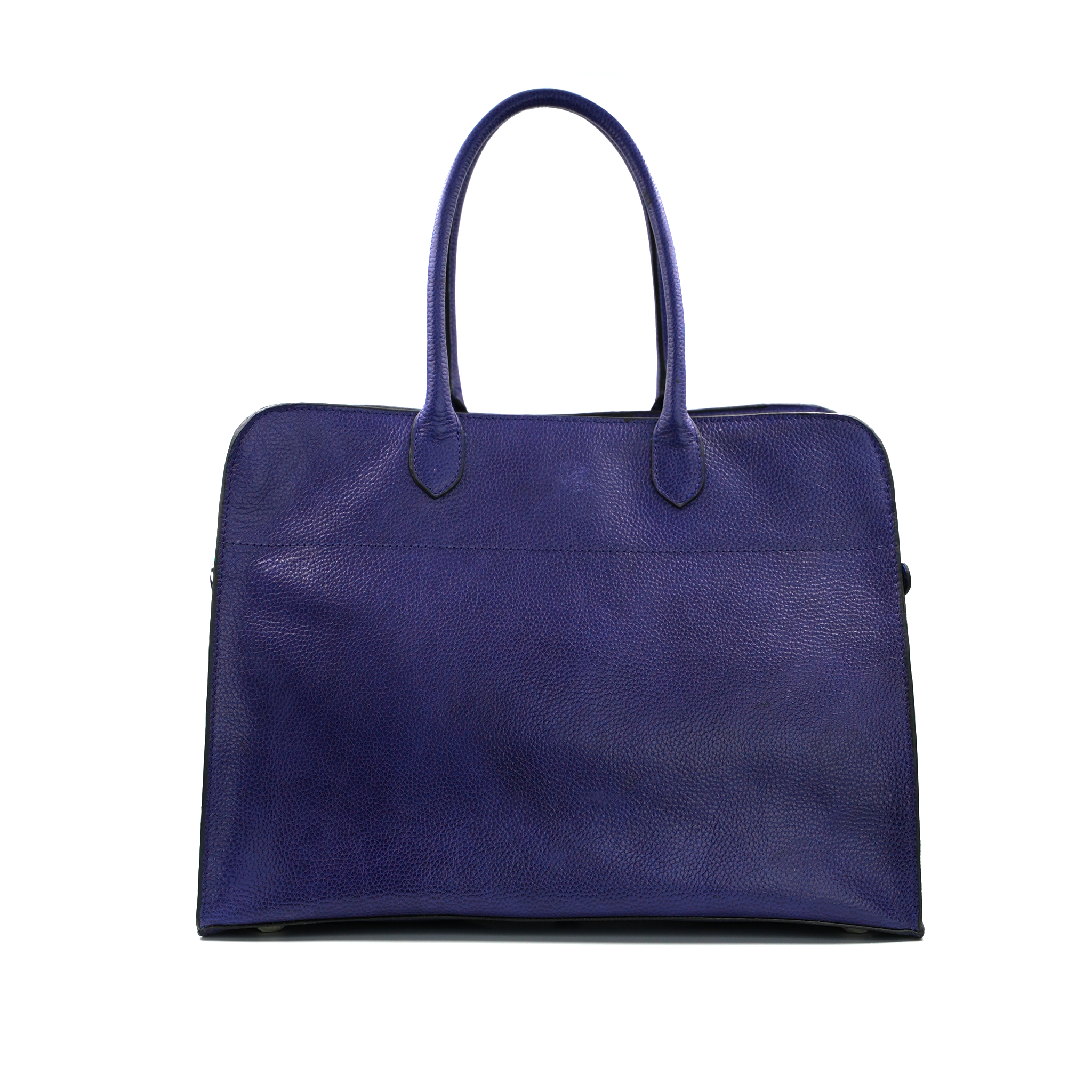 NOIR LARGE TOP HANDLE BAG - INDIGO BLUE BLACK TWO TONE + CM MULTI PURPOSE POUCH - INDIGO BLUE BLACK TWO TONE