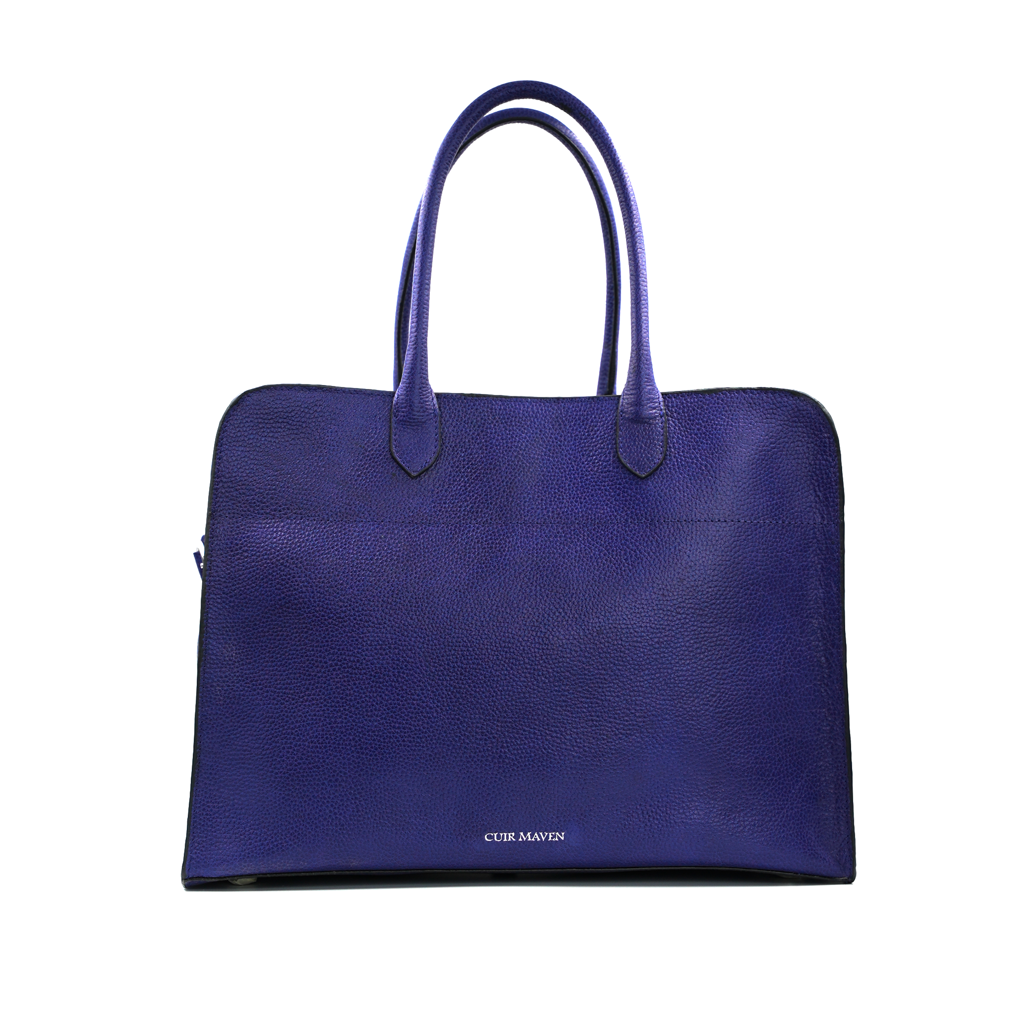 NOIR LARGE TOP HANDLE BAG - INDIGO BLUE BLACK TWO TONE + CM MULTI PURPOSE POUCH - INDIGO BLUE BLACK TWO TONE