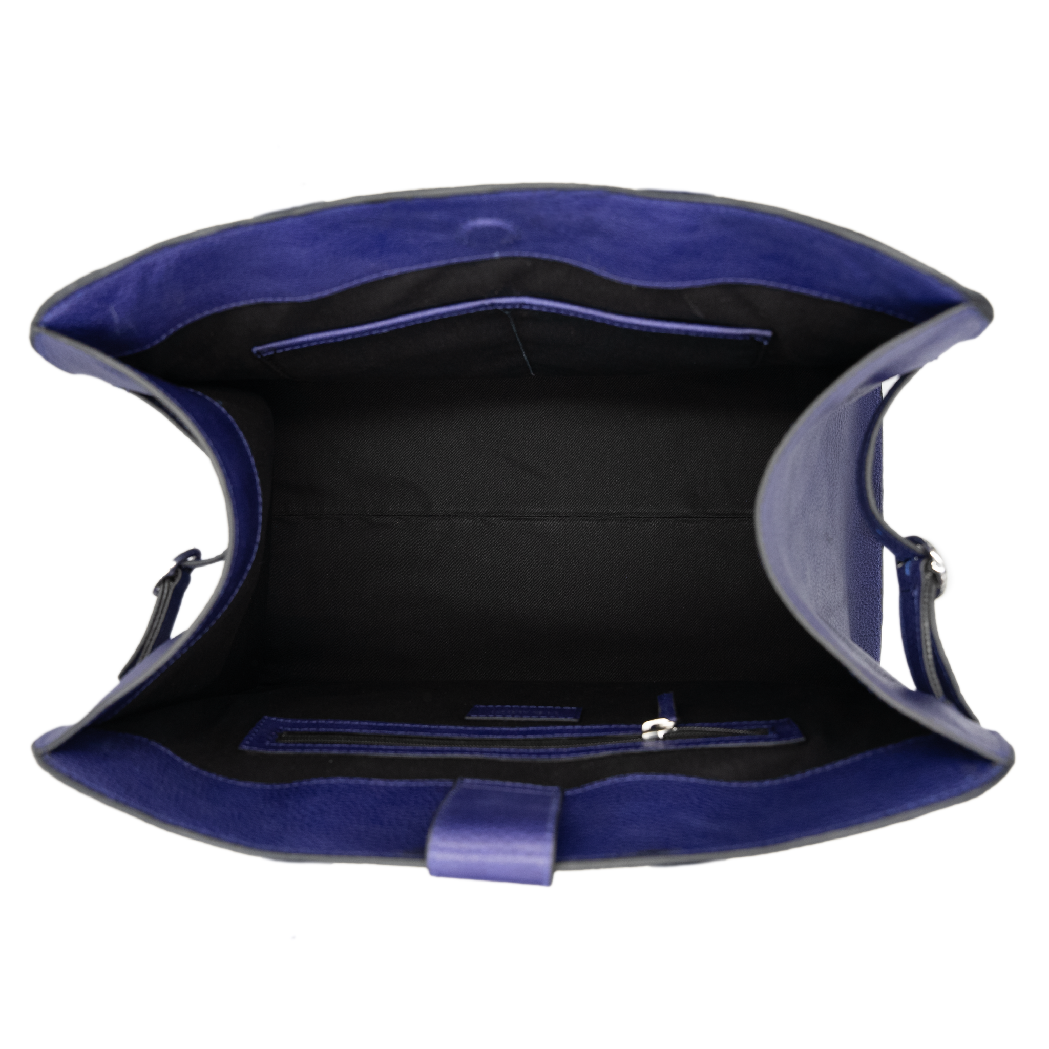 NOIR LARGE TOP HANDLE BAG - INDIGO BLUE BLACK TWO TONE + CM MULTI PURPOSE POUCH - INDIGO BLUE BLACK TWO TONE