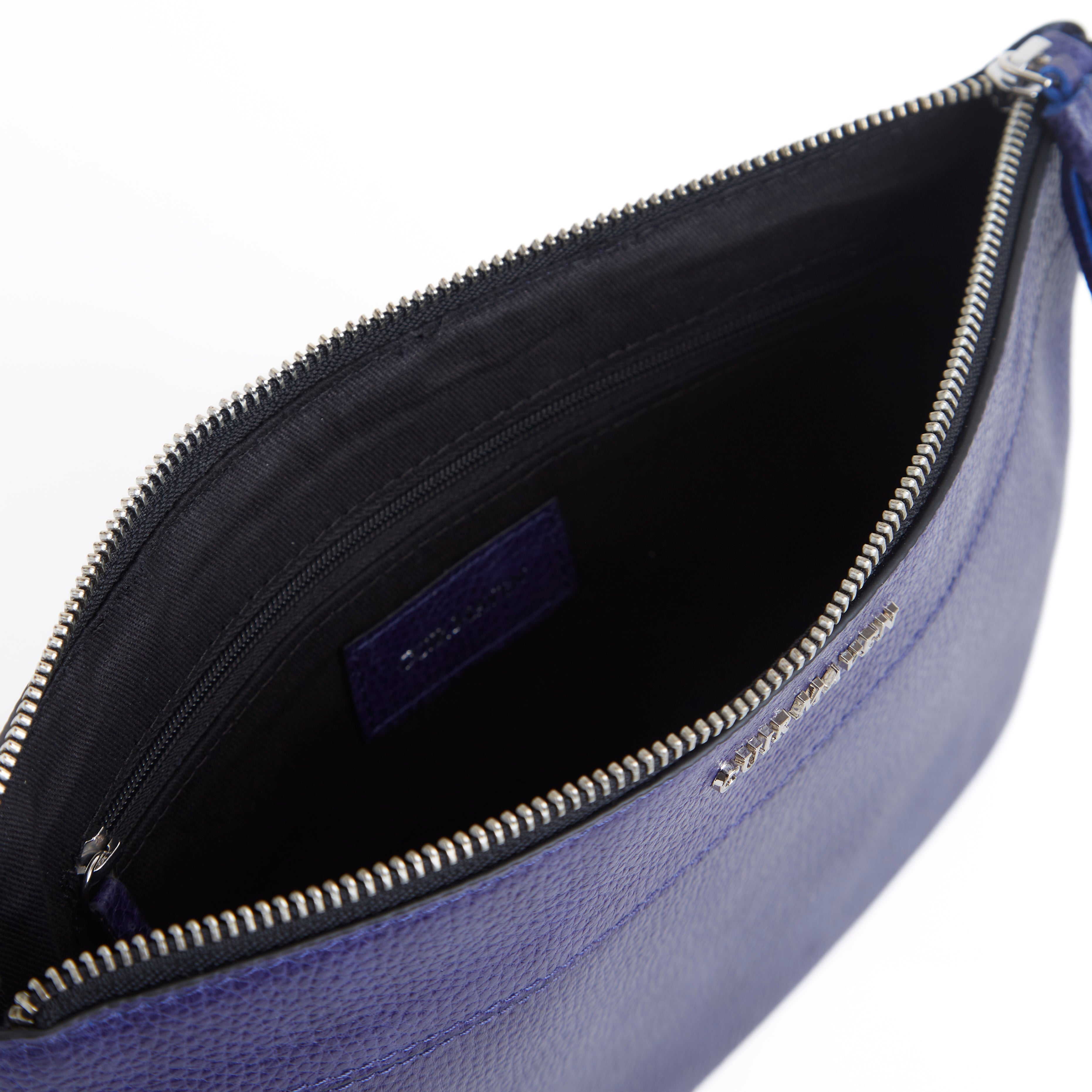 NOIR LARGE TOP HANDLE BAG - INDIGO BLUE BLACK TWO TONE + CM MULTI PURPOSE POUCH - INDIGO BLUE BLACK TWO TONE