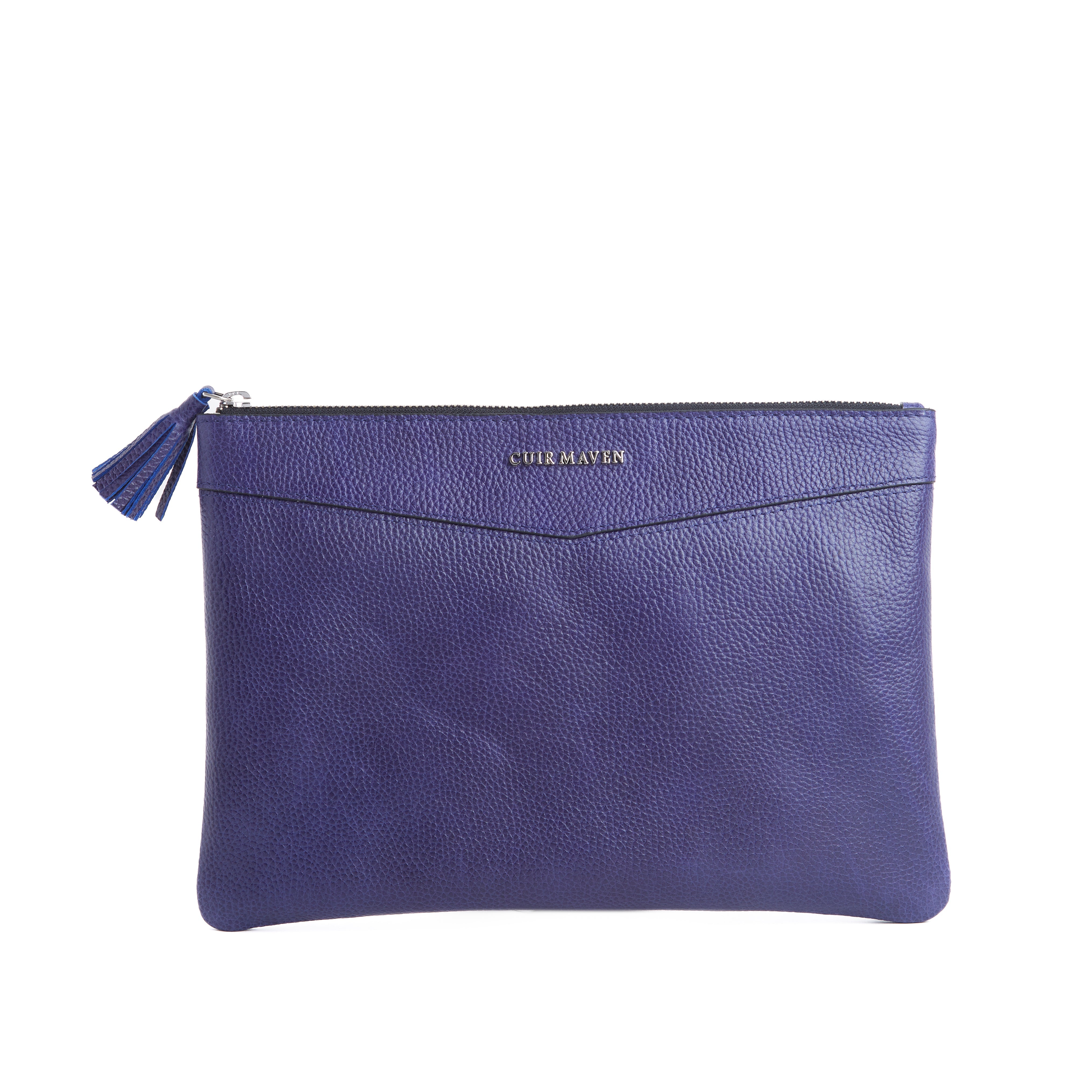 NOIR LARGE TOP HANDLE BAG - INDIGO BLUE BLACK TWO TONE + CM MULTI PURPOSE POUCH - INDIGO BLUE BLACK TWO TONE